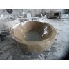 供应石雕洁具产品，椭圆型浴缸雕刻，黄色浴缸雕刻，大理石工艺