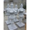 供应庭院石灯笼雕刻，白色花岗岩工艺，镂空石雕艺术，大鹏石业