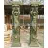 欧式罗马柱 西方人物美女造型绝美罗马柱石雕